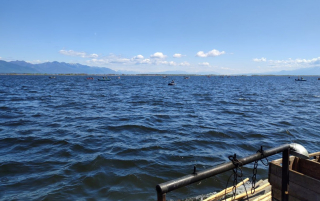 На Байкале проходит водопольная любительская рыбалка